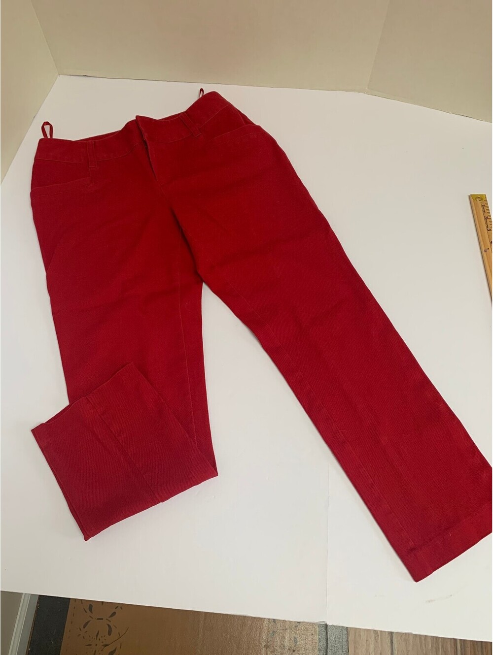 Inc International Concepts Cherry Red Cropped Size 4 Pants